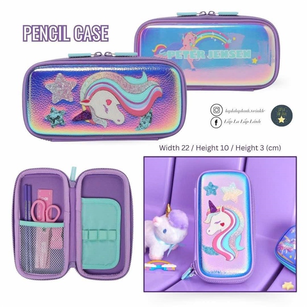 Peterjensen Hộp bút PTX62YF79M_PL Unicorn Tím