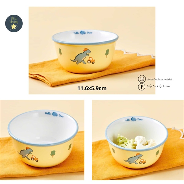 Modernhouse Chén sứ khủng long size nhỏ 12cm