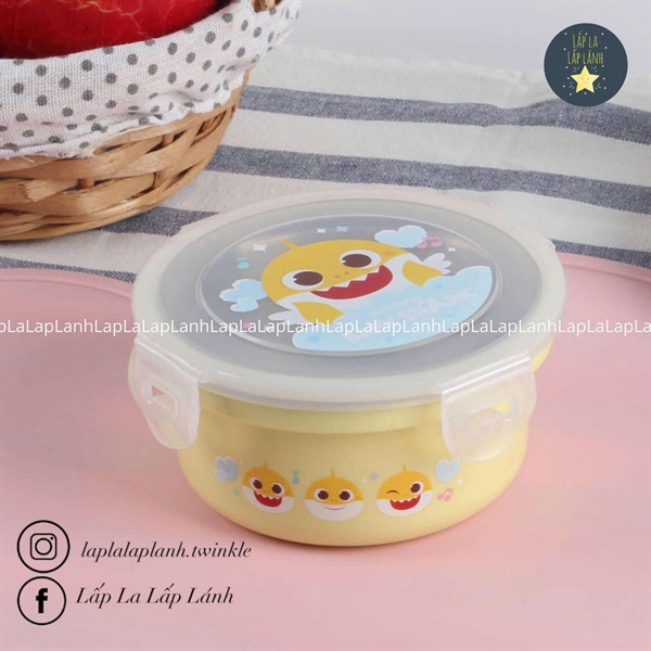Aizoum Hộp cơm Babyshark shape tròn