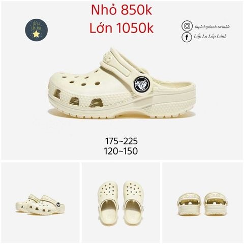 Crocs Sandal CRS206991 màu kem size 220