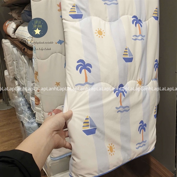 Modernhouse Chăn cooling chần bông 100x140 Cây dừa xanh