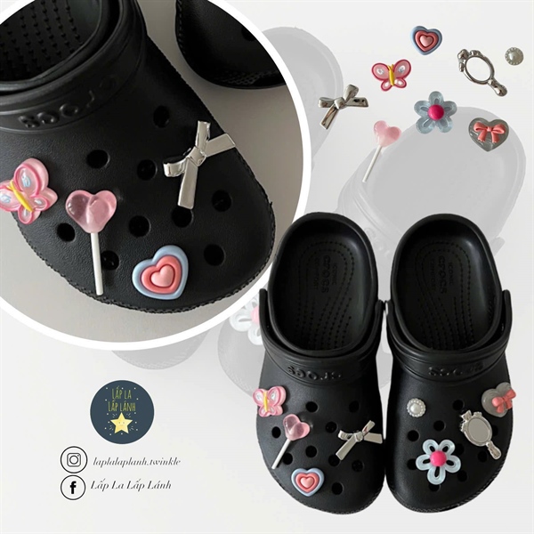 Littledeer Charm kẹo nơ bạc