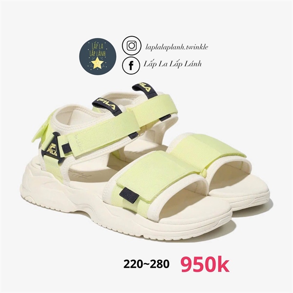 Fila Sandal 1SM01976F325 xanh lá size 220