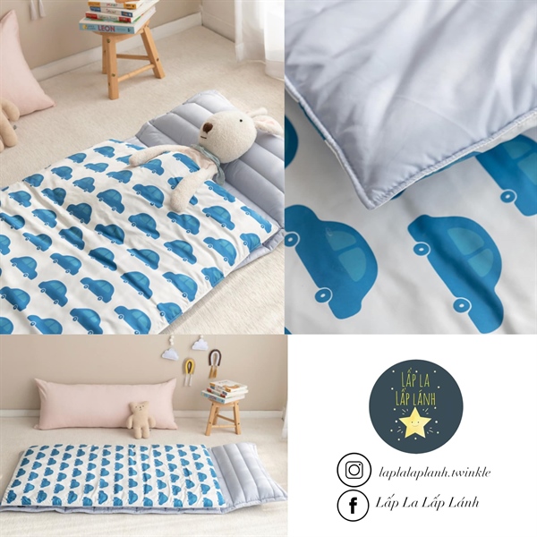 Juhodeco Set ngủ ô tô xanh