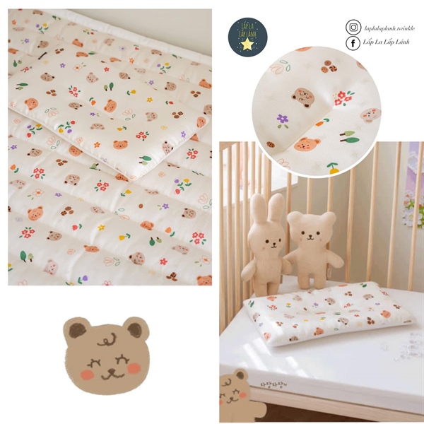 Formongde Gối sơ sinh Gấu hoa