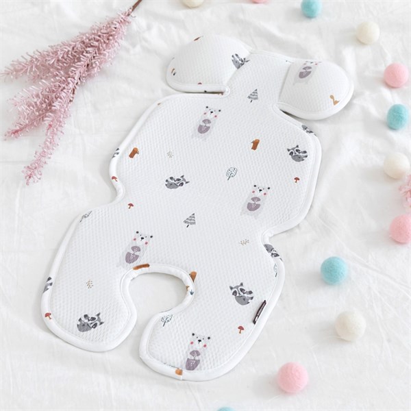 Bebenuvo Nệm lót xe đẩy Raccon bear