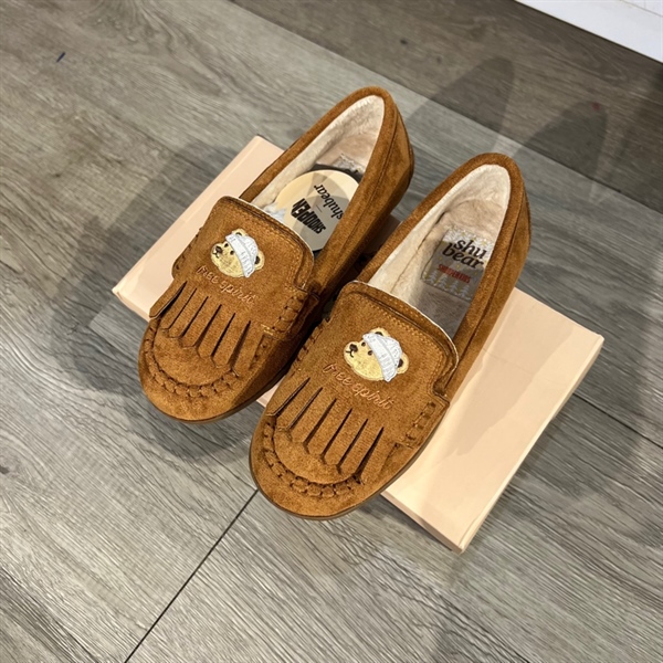 Shoopenkids Giày mọi HPKWCD4T1U Brown S190