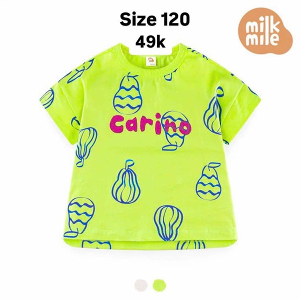 Milkmile Áo xanh dạ quang size 120
