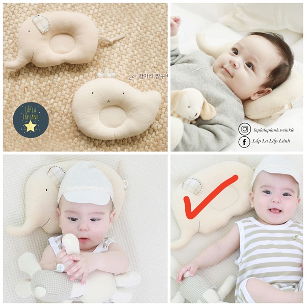 Blessnature Gối chống bẹp đầu Voi