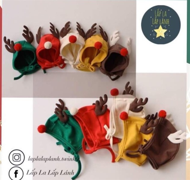 Peekaboo Nón tuần lộc Trắng