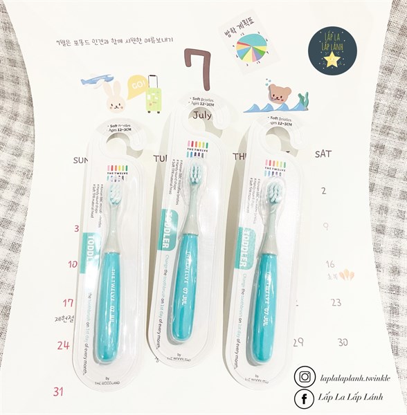 The Twelve Bàn chải July Xanh dương