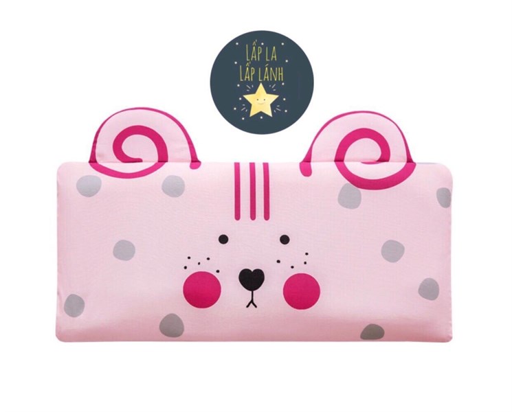 Bonitabebe Vỏ gối 3D mesh Trâu hồng