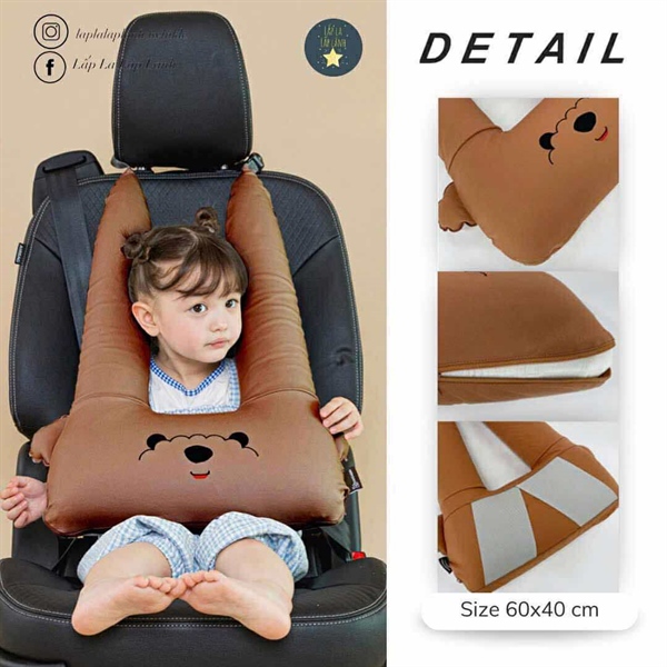 Kangaruru Gối ôm carseat Gấu nâu