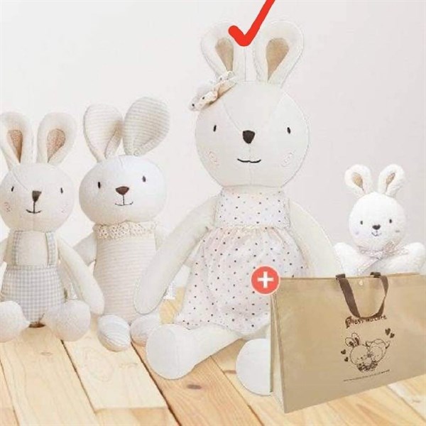 BlessNature Thỏ váy chấm bi 50cm