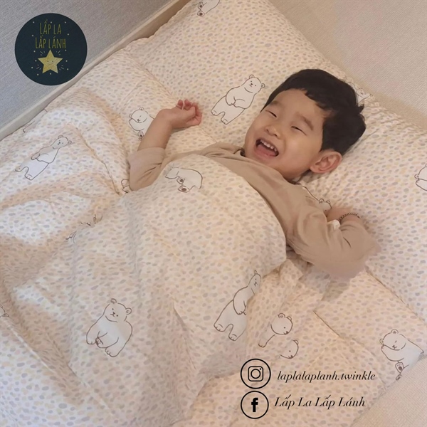 Donodono Set ngủ chấm bi Bear