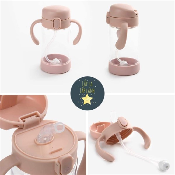 Dailylike Bình tập uống Hồng