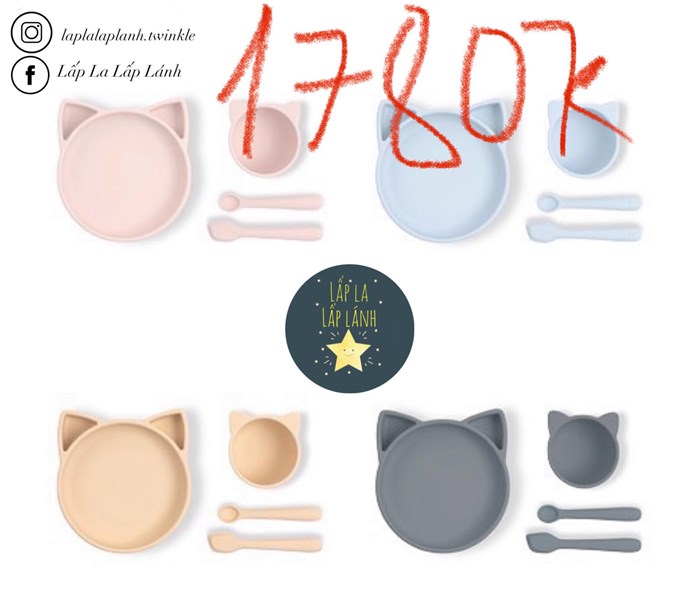 Babylien Set full Khay Mèo Yellow