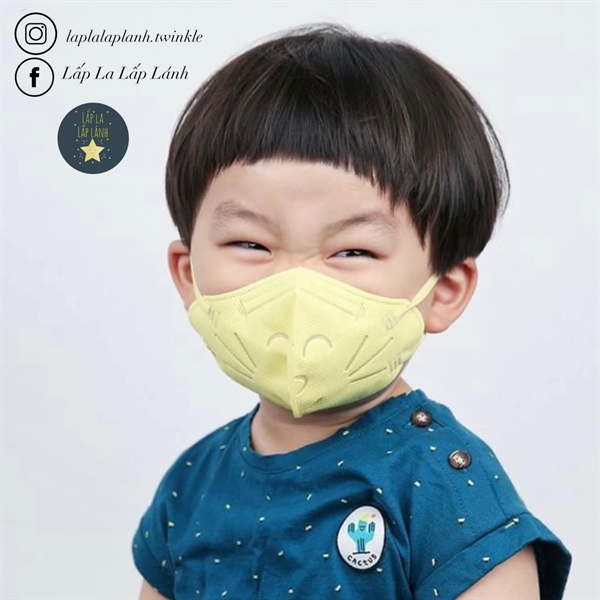 Healtime Set 5 cái khẩu trang mèo Vàng