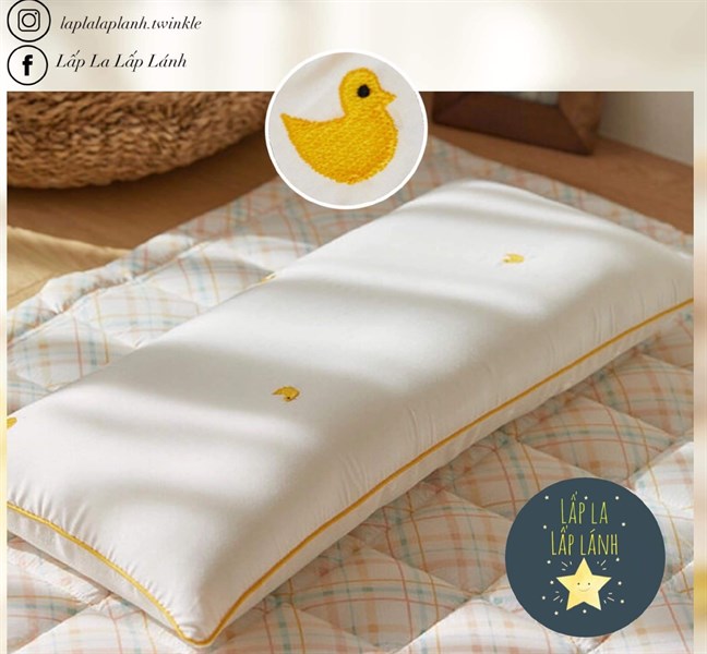 Formongde Wide pillow Vỏ gối thêu Vịt 30x70cm