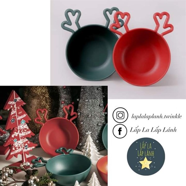 Nineware Chén Tuần Lộc Đỏ size to