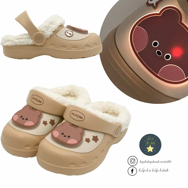 Shoelamode Sục lông Gấu nâu size 160