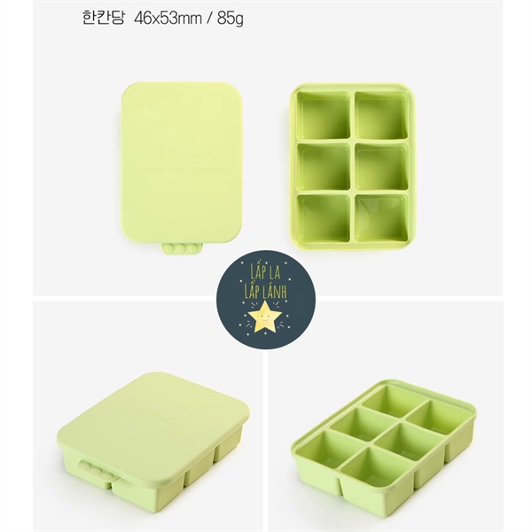 Dailylike Khay trữ 6 ô Xanh lá