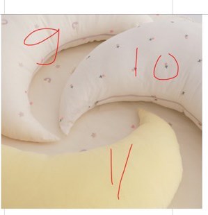 Malang Honey Moon pillow cotton ngôi sao 65x35cm