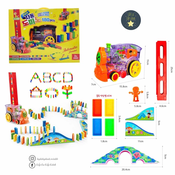 Kidspangpang Xe thả Domino 180p
