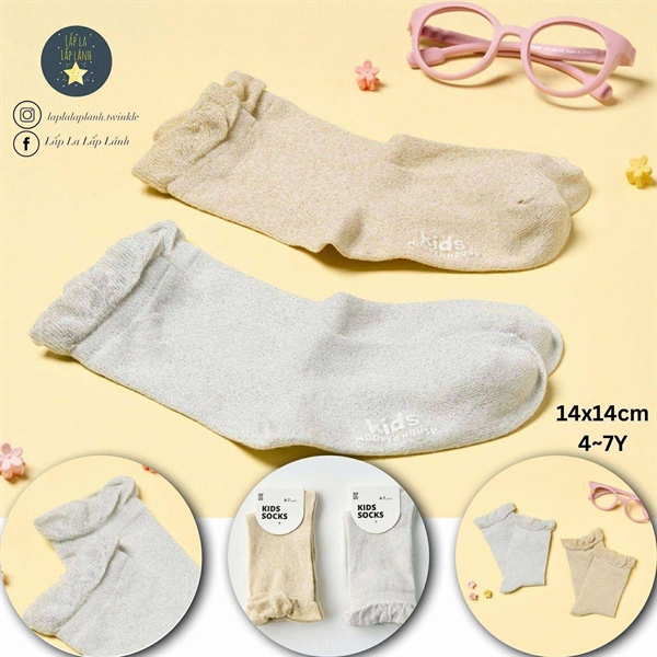ModernHouse Set vớ 2p Glitter Silver 4-7Y