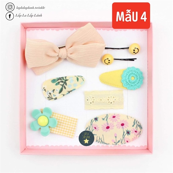 ChennyBongBong Set kẹp mẫu 4