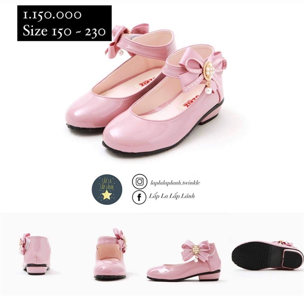 Ozkiz giày búp bê hồng nơ