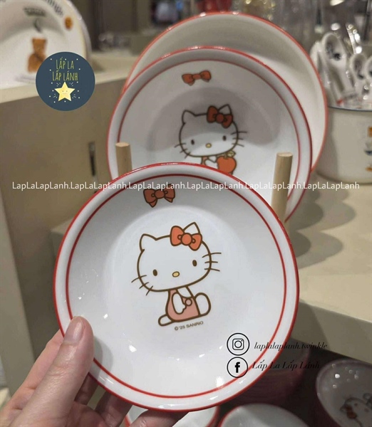 Corelle Đĩa Hello Kitty 14cm size LỚN