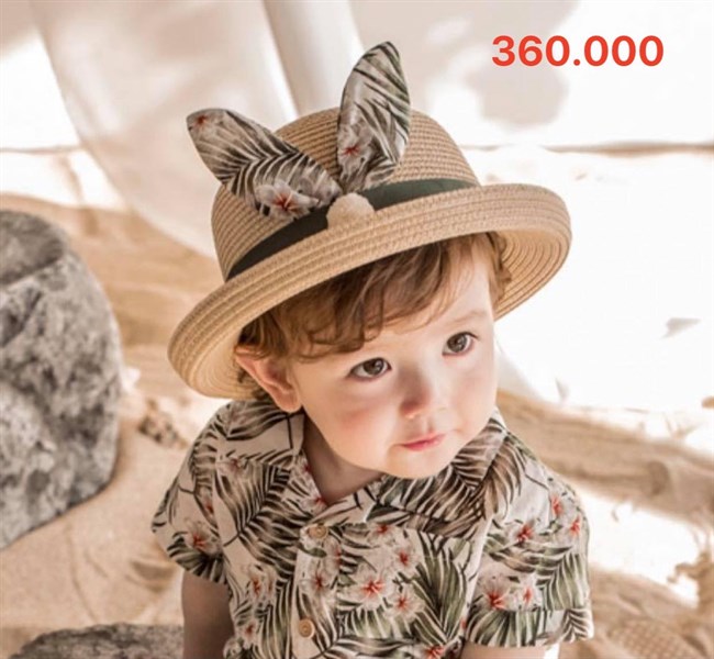 Happy Prince Nón cói Ruy băng Xanh lá