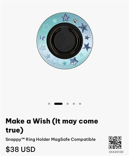 Casetify Snappy Ring Holder Make a Wish (It may come true)