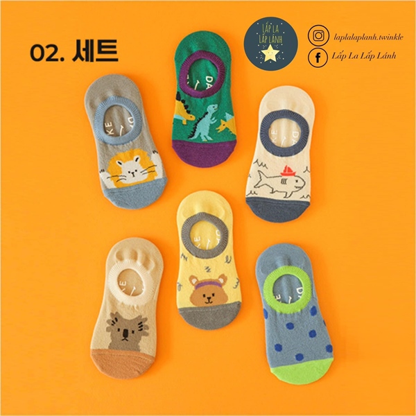 Dailylike set 6 vớ mẫu 3 size M