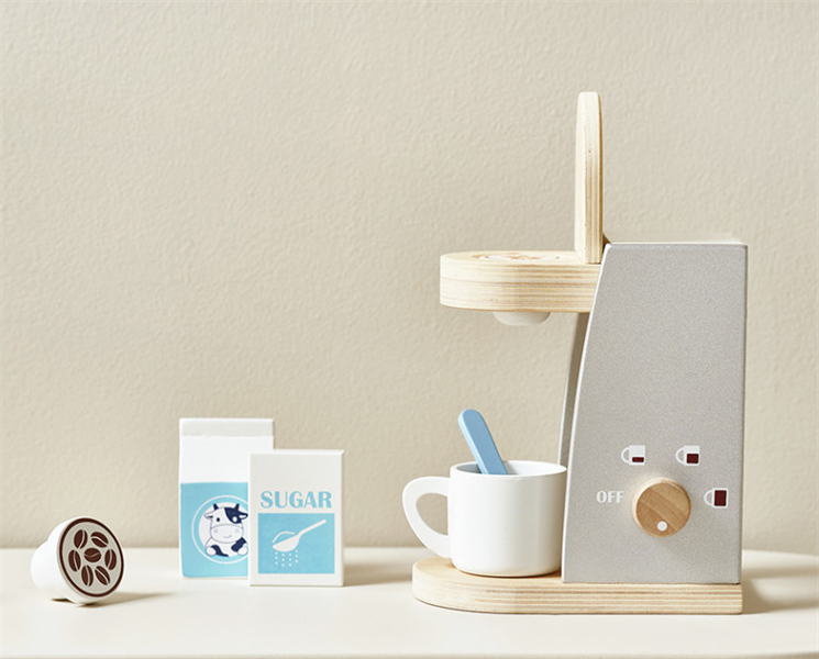 CoaaCoaa Đồ chơi gỗ máy pha cà phê