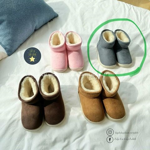 ECLL Boot lông Xám size 140