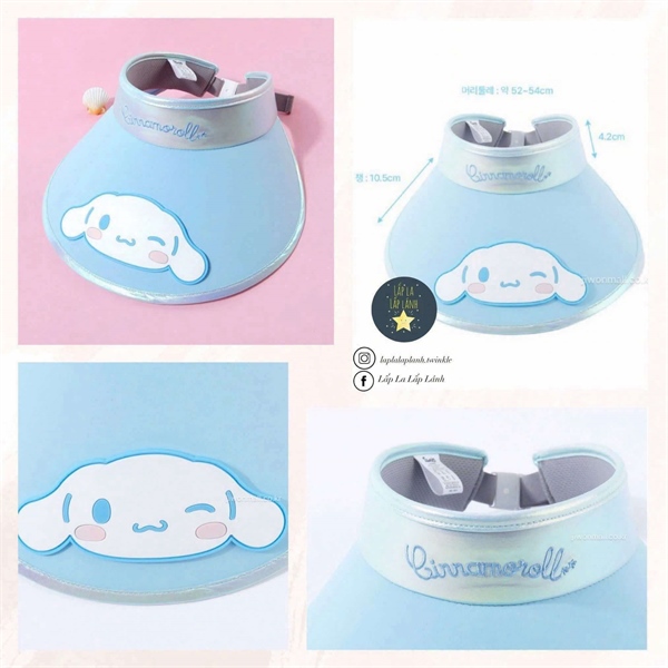 Sanrio Mũ lưỡi trai nửa đầu Cinnamoroll