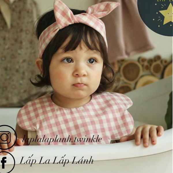 Yếm Vải Uidong Caro Hồng