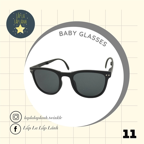 Rangubebe Kính mát vuông Đen
