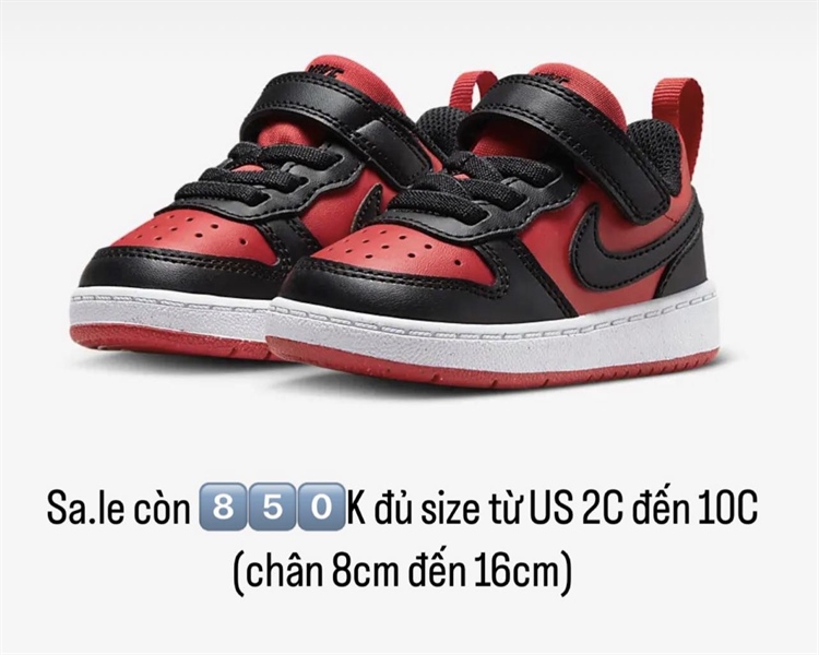 Nike Sneaker DV5458-600 đỏ đen size 150
