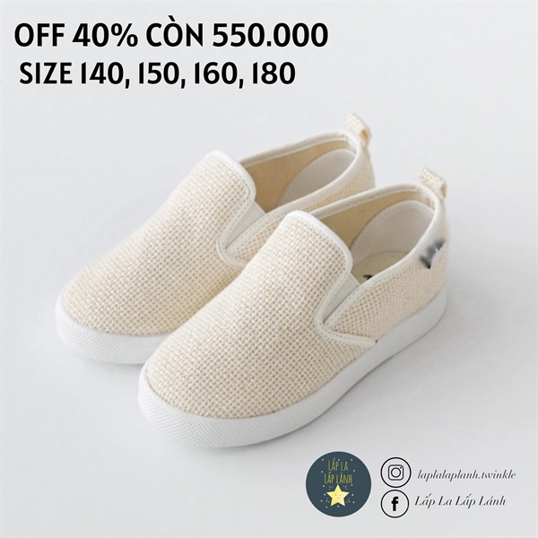 Petitshoes Giày beige trơn size 160