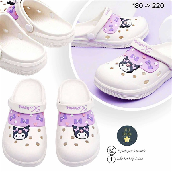 Shoelamode Sục nhựa Kuromi Roa size 200