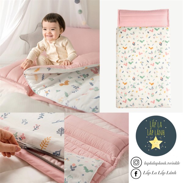 Juhodeco Set ngủ Sóc hồng