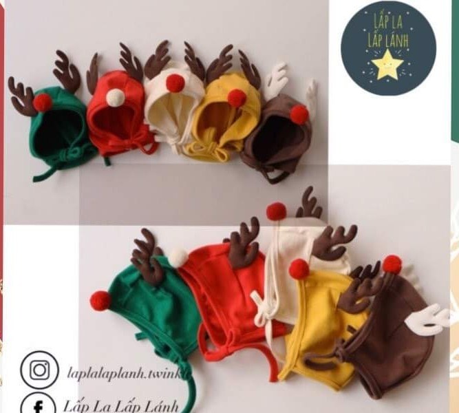 Peekaboo Nón tuần lộc Nâu