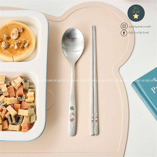 ModernHouse Set muỗng đũa inox Cún trắng