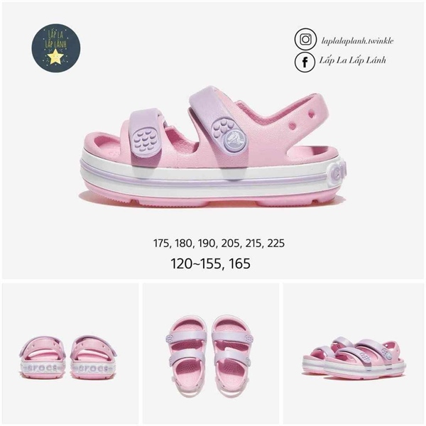 Crocs Sandal CRS209423 hồng size 175