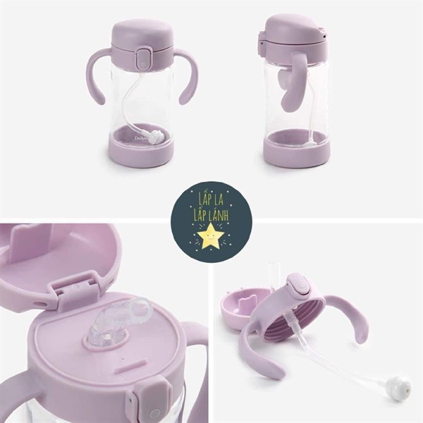 Dailylike Bình tập uống Tím