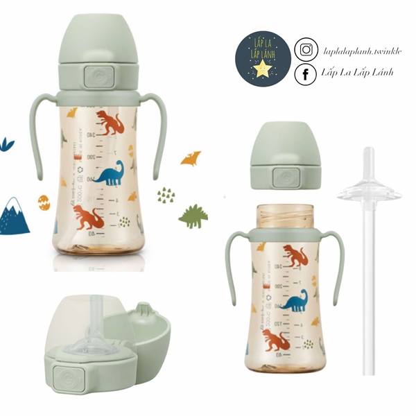 Grosmimi Bình nước Khủng long 300ml