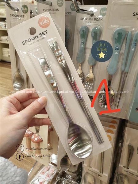 Modernhouse Set muỗng đũa inox thỏ hồng